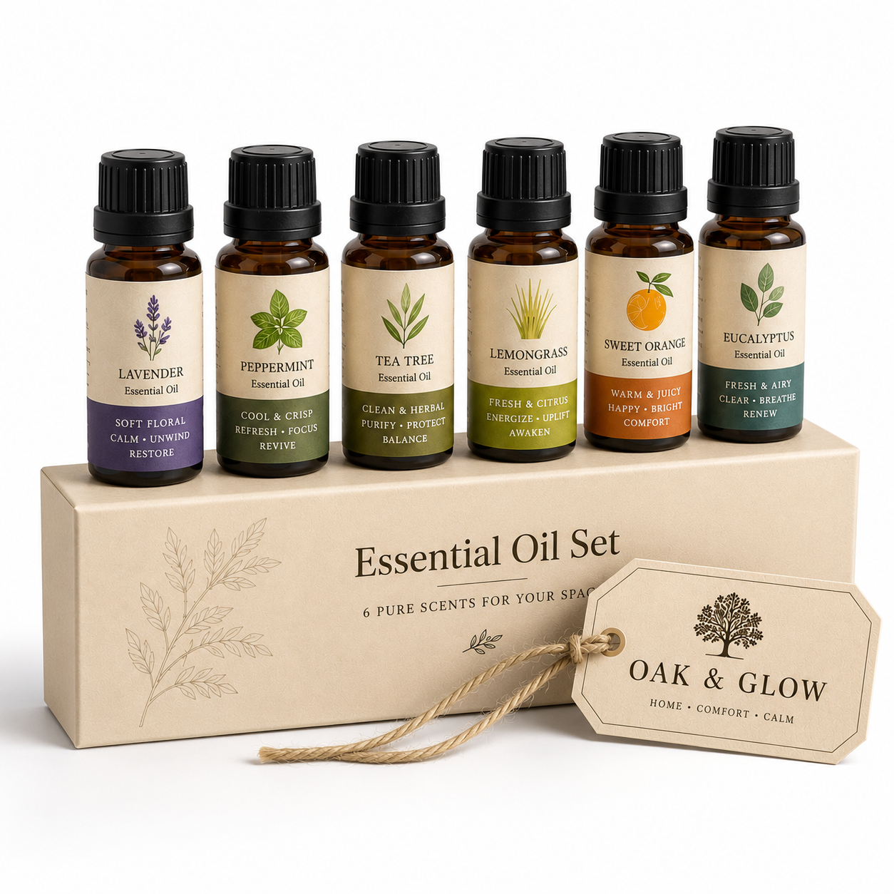Oak & Glow Essential Oil Collection